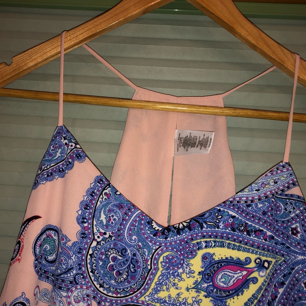 NWT Express dressy pink spaghetti strap tank top. - Picture 2 of 7